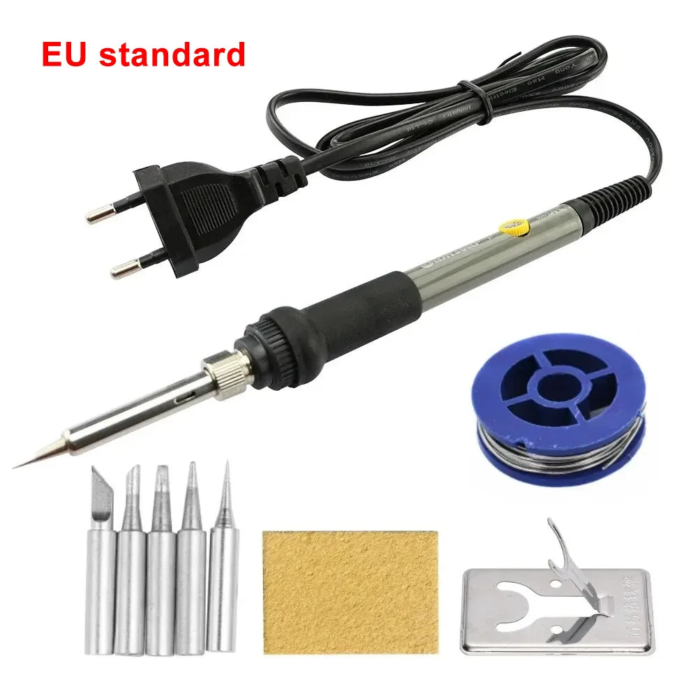 Adjustable Temperature Electric Soldering Iron 110V(US plug) /220V(EU Plug) 60W  Soldering Iron Welding Solder Repair Tool