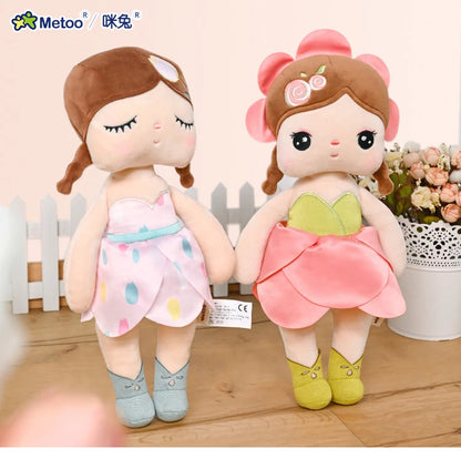 Metoo Doll  plushie kawaii Flower Fairy Angela Plush Toys Pillow Cartoon Decoration Gift For Kids Friends