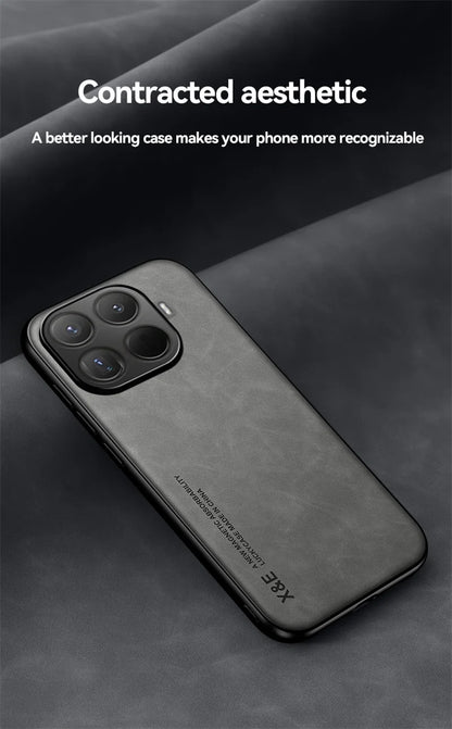 For Xiaomi 15T Pro 5G Case Soft Leather Magnetic Holder Phone Case For Xiomi Xiaomy Mi15T Mi 15T 15 T Pro Shockproof Back Cover