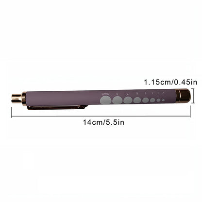 ★★★LED Medical Penlight Flashlight With Pupil Gauge Pocket Clip Pen Light For Doctor Nurse Diagnosis