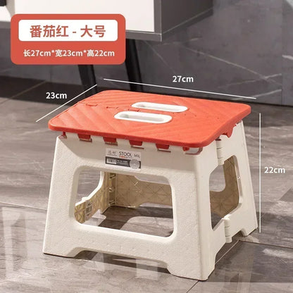 Popular Home Folding Stool Thickened Folding Stool Mini Portable Outdoor Picnic Camping Chair Portable Bench Train Mat Stool