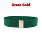 Fashion Women Elastic Band Wide Belts Simple Down Coat Waist Belt Female Buckle Black Strap Dress Decoration Accessories Ladies