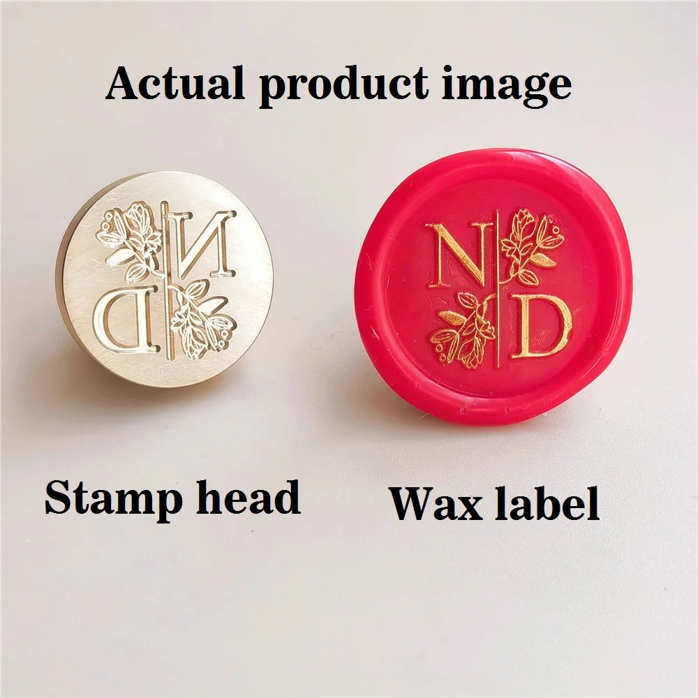 Custom Stamps Wedding Initials Stamp Wax Seals Stamps Customize Your Own Logo Gift Stamps Replaceable Handles Invitation Stamps