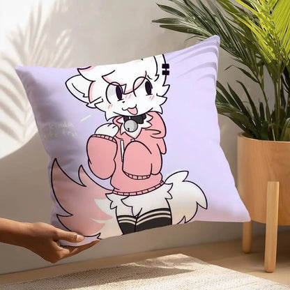 B-Boykisser Silly Cat Cute Pillow Case Plush Fabric Soft  Pillowcase Double Sided Print Cushion Cover Household Gifts