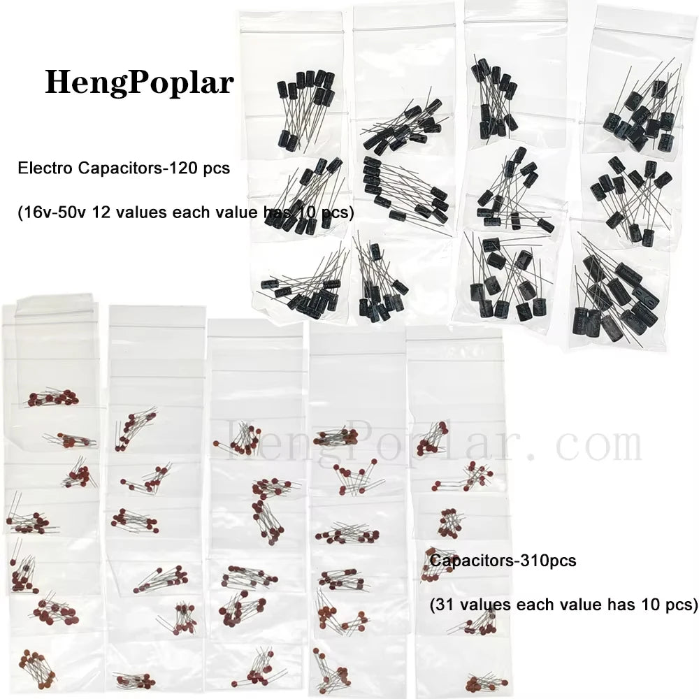 1900 pcs Mega Electronic Component Kit including Assortment + Capacitors + Resistors + LED + Transistors + DC Jacks + PCB +opamp
