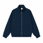 Custom Logo Jacket Unisex Zip Up Stand Collar Sweatshirt Personalized Printing Embroidery Casual Workwear Jacket for Men Women