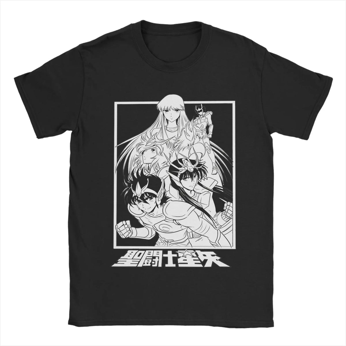 Knights of The Zodiac for Men Women T Shirt Anime Fashion Tee Shirt Short Sleeve Round Neck T-Shirt Cotton Gift Idea Clothes