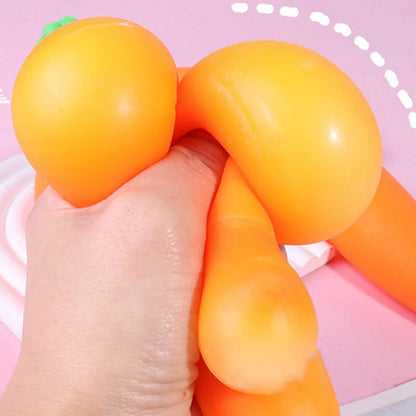 Carrot Vegetable Stress Toy Sensory Toys Squishy Stress Reliefing Pinch Toy Fidget Decompression Sensory Toy for  Adult Gift