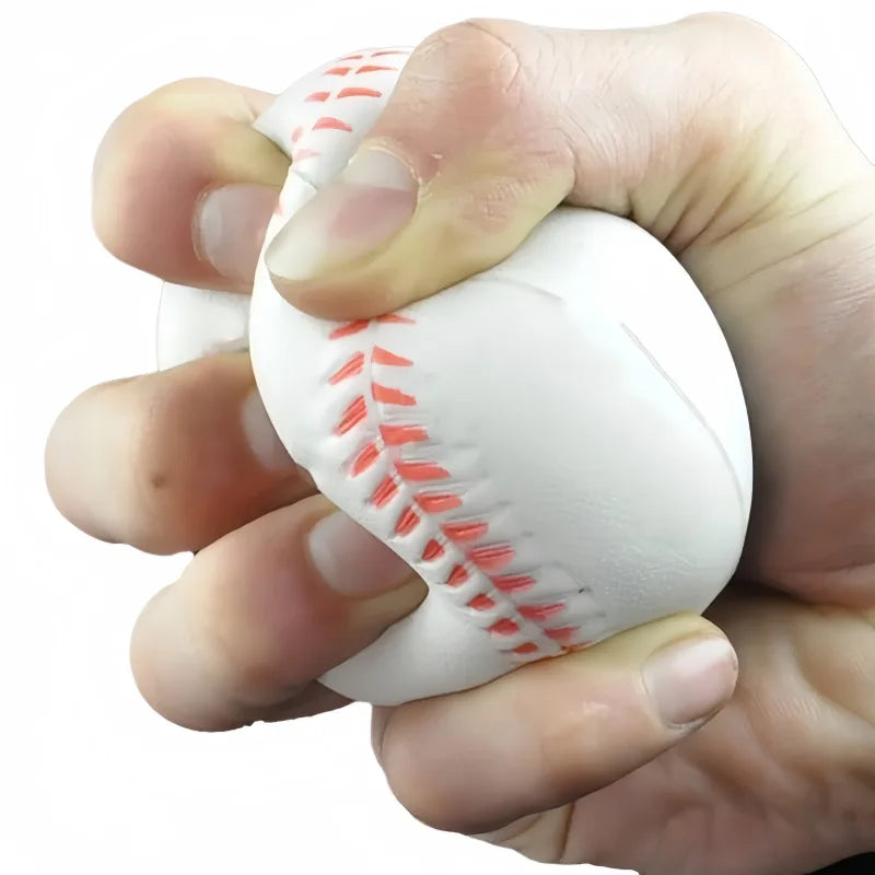 12pcs 6cm PU Baseball Soft Sponge Ball Toy Outdoor Sport Practice Trainning Base Ball Kids Decompression Indoor Outdoor Toy Ball