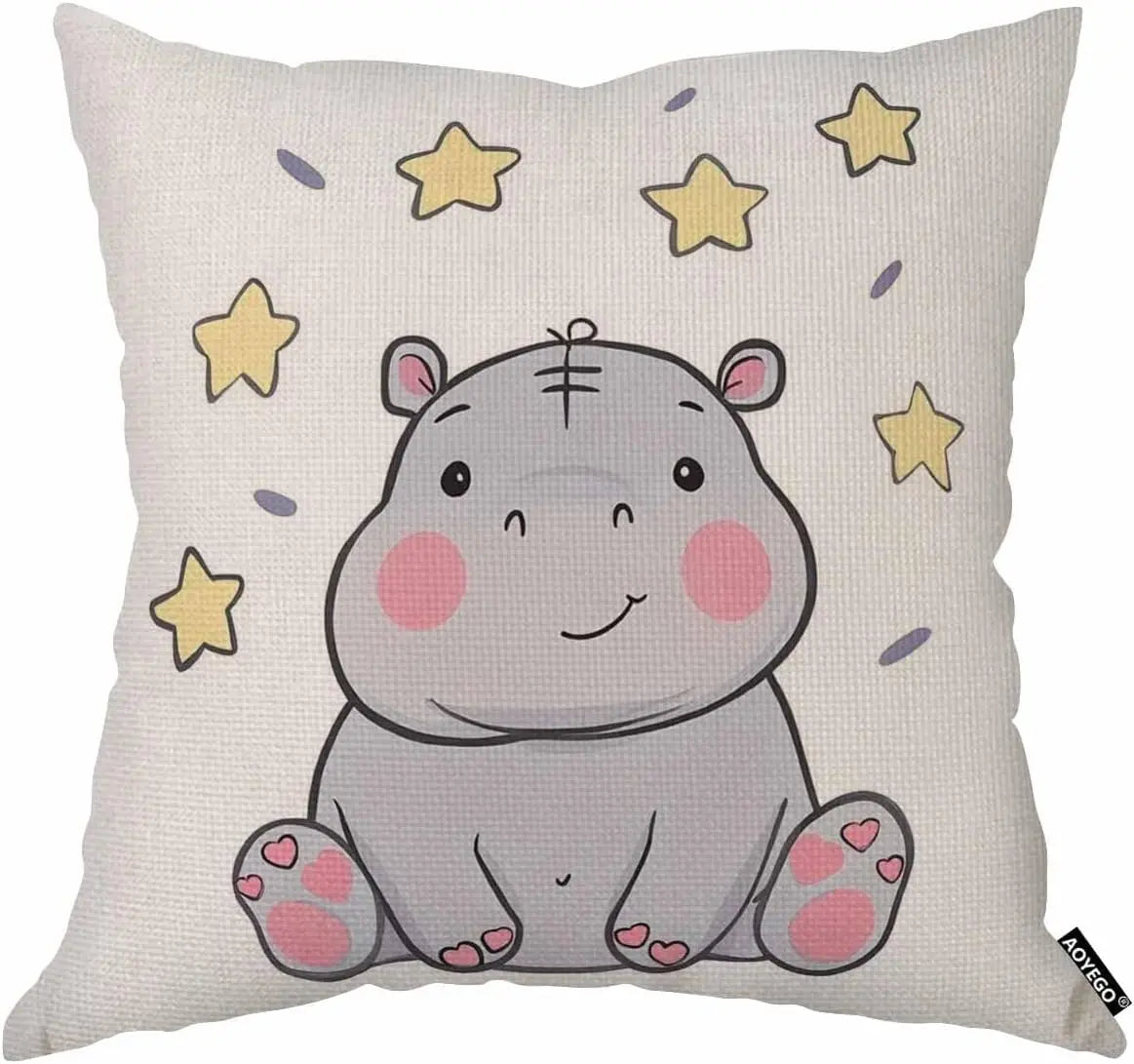 Cute Corgi Dog Pillow Cover, Cartoon Pet Cushion Case, Animal Lover Home Decor, Funny Dog Gift for Kids and Adults