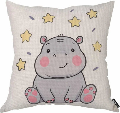 Cute Corgi Dog Pillow Cover, Cartoon Pet Cushion Case, Animal Lover Home Decor, Funny Dog Gift for Kids and Adults