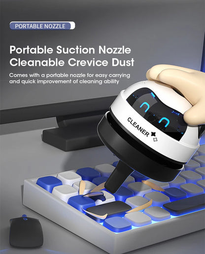 Mini Desk Dust Vacuum Cleaner Portable Vacuum Cleaner DetachableNozzle Wireless Table Dust Removal Cleaning Brush Cleaning Tools