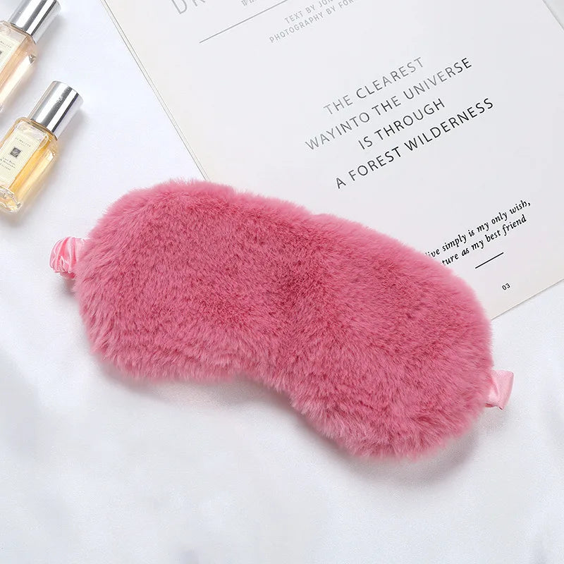 Sleeping Mask Sleeping Blindfold Soft Plush Eye Masks Cute Love Cloud Eye Cover Plush Mask Eyepatch Nap Health Eye Cover