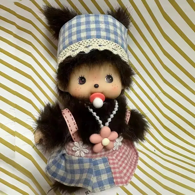 15cm Kid's DIY Monkey Cute Kawaii Plush Doll Soft Super School Bag Pendant Keychain Stuffed Animal Movie Doll Birthday Gift