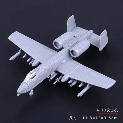 4D 27 Styles 1:144 Fighter Assembly Model Plastic Glue Free Plane Armed Helicopter Reconnaissance Aircraft Model Toy