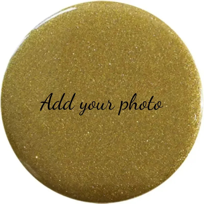 Custom Holographic Shiny Glitter Silver/Gold Badge Pin Button 58mm Tinplate PET Print Personalized Customize Gift Wedding Favor