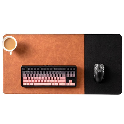 3in1 Large Mouse Pad Double Sided Leather Cork Waterproof Gaming Office Desk Mat Non Slip Computer Desk pad Accessories Mousepad