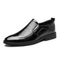 Men's Summer Breathable Comfortable Loafers British Business Formal Derby Shoes Hollow out Design Leather Shoes for Men-SJ2501-1
