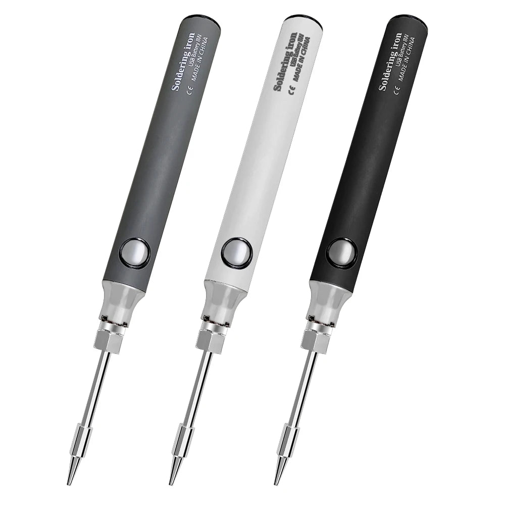 USB Soldering Iron Wireless Charging Electric Solder Iron 5V 8W Fast Charging Lithium Rechargeable Portable Repair Welding Tools