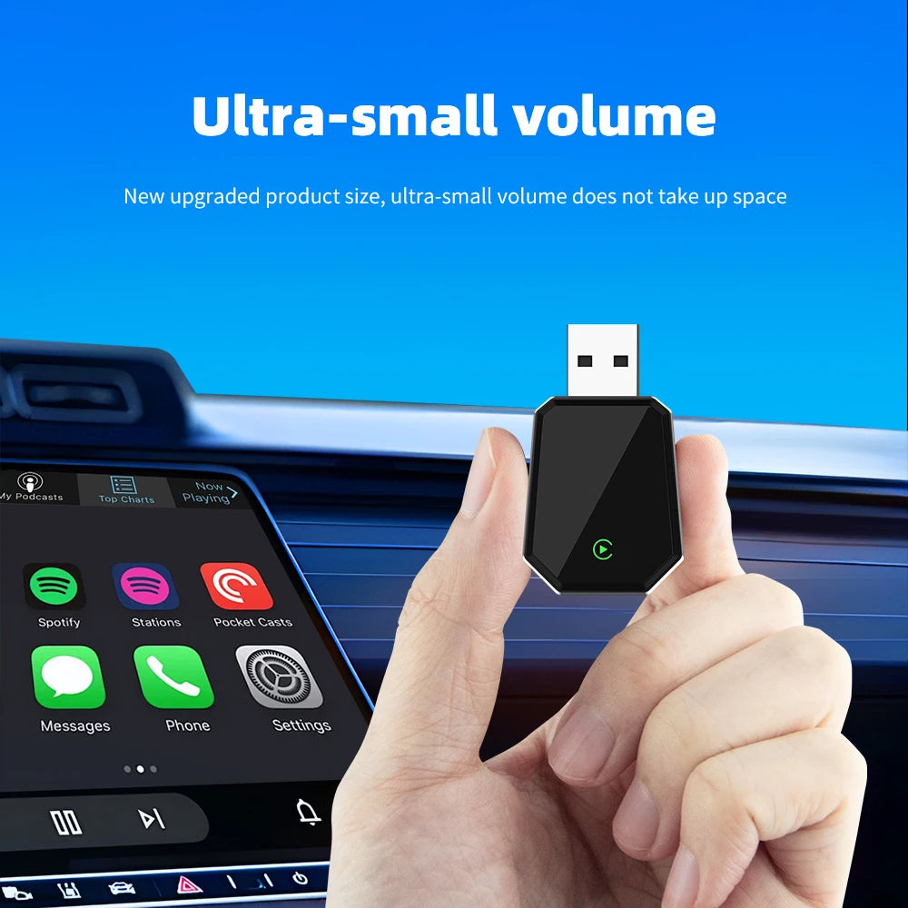 EKIY 2in1 Wired To Wireless CarPlay Dongle Android Auto Adapter Car Intelligent Systems AI Smart Box For Car With Wired CarPlay