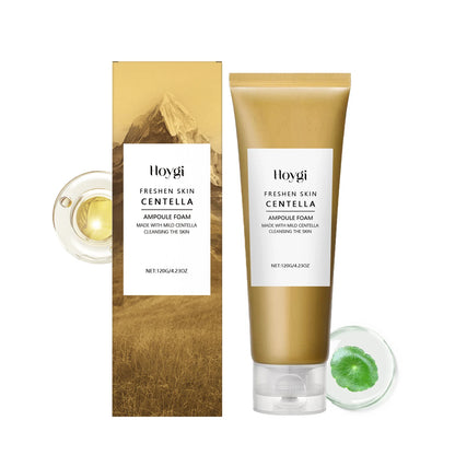 Hoygi Centella Asiatica Deep Cleaning Foam Facial Clean Soothing Hydrating Face Wash Blackhead Remove Refresh Skin Care Cleanser