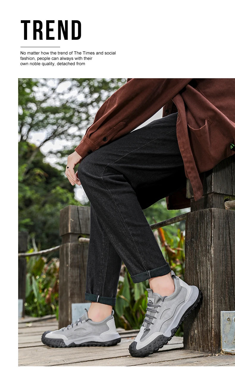 Men's Beige Breathable Sports Board Shoes Autumn 2026 Fashionable Versatile Thick Sole Canvas Lace-Up Casual Running Shoes