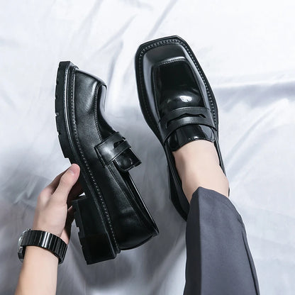 Men's Formal Shoes Fashionable Square Toe Loafers