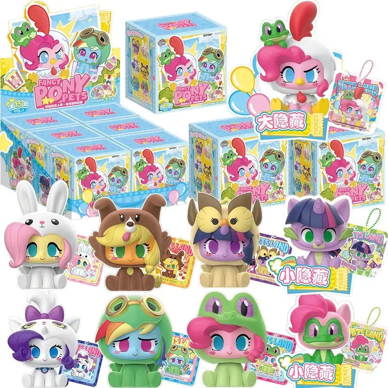 Hot Sale  KAYOU My Little Pony Kadder Mini Figure V2 Blind Box Adventure Pony Trip Box Play Desktop Ornament Toy Birthday Gift
