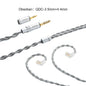 Yongse Obsidian Cable Silver-plated Single Crystal Copper Earphones Upgrade Cable Switchable Plug: 3.5mm +4.4mm