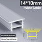 1M-10M LED Neon Rope Tube Soft Silicone Diffuser Channel Black/White Flexible Ribbon Strip Light for Recessed Channel