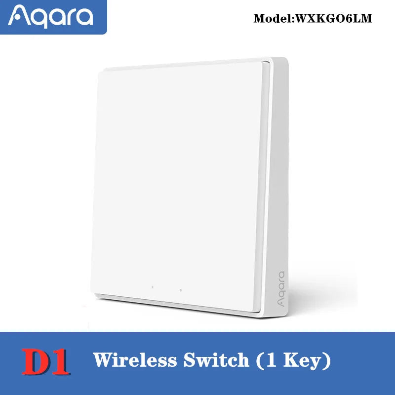 Aqara Smart Wall Switch D1 ZigBee Light Switch Button Smart Home Remote Control Fire Wire With /NO Neutral For Mi Home Homekit
