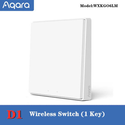 Aqara Smart Wall Switch D1 ZigBee Light Switch Button Smart Home Remote Control Fire Wire With /NO Neutral For Mi Home Homekit