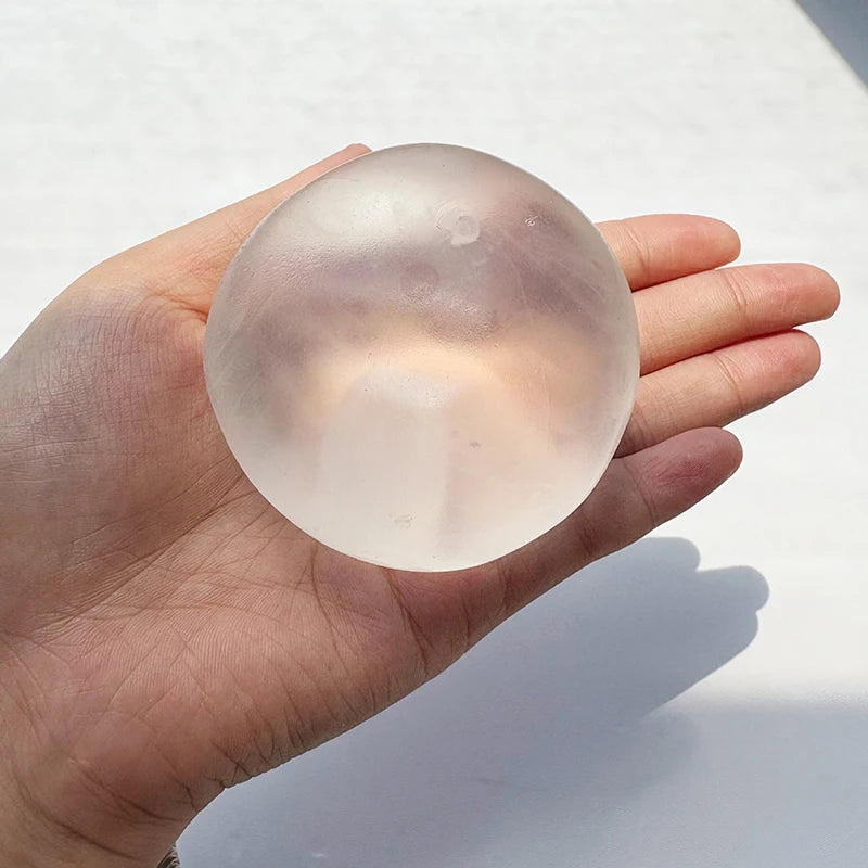 6cm Coconut Oil Stress Ball Shapeable Squeeze Ball Non-Bounce Fidget Toy ASMR Sensory Anti-Stress Festival Gift