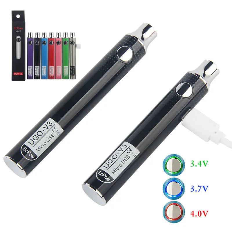 1pcs UGO-V3 900mAh Electric Soldering Iron Battery 3.4V-4.0V Preheat VV Slim Pen for 510 Thread Welding Heating Tool Pen