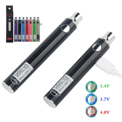 1pcs UGO-V3 900mAh Electric Soldering Iron Battery 3.4V-4.0V Preheat VV Slim Pen for 510 Thread Welding Heating Tool Pen