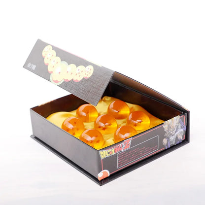 Dragon Ball 7Pcs/Set 1:1 Crystal 3.5cm Action Figure Toys Summon Shenron Wishing Collection Anime Model Gift