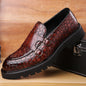 Men's Trendy Comfortable Business Soft-Soled Loafers British Style Slip-On Breathable Work Party Derby Shoes-2996