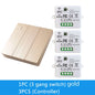 86 Wireless Smart RF 433Mhz 100-220V Wall Panel with Remote Control Mini Relay Receiver Home Led Light Lamp Switch