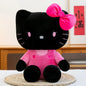 30/40/50cm Black Pink Hello Kitty Plush Toy Fluffy Sofa Cushion Desktop Room Decor Companion Doll Sleep Soothing Doll Girl Gift