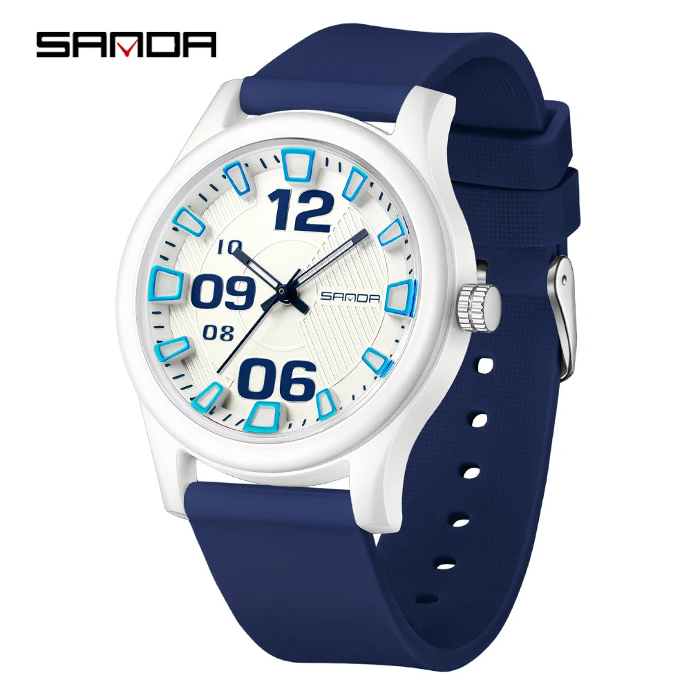 SANDA 3252 Fashion Simple Student Quartz Watch Popular Style Waterproof Suitable For sports And Life And It Is a Gift For Friend