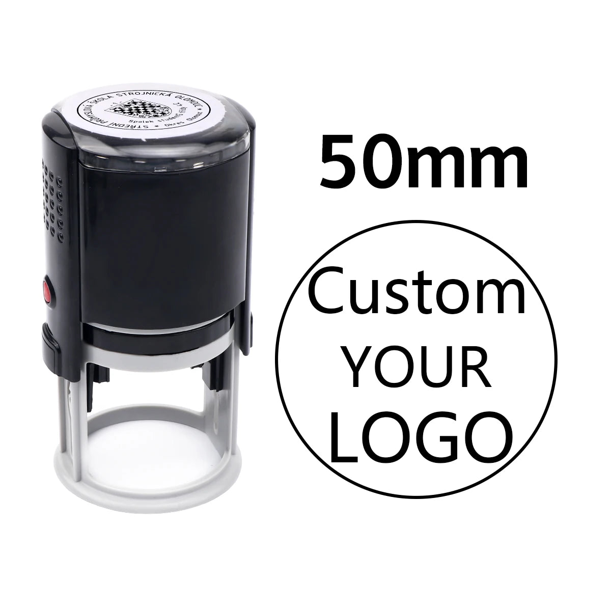 Custom Logo Round Stamp Personalized Image Self Inking Stamper Customized Business Logo Text Stamps-4 Sizes-5 Ink Color Options
