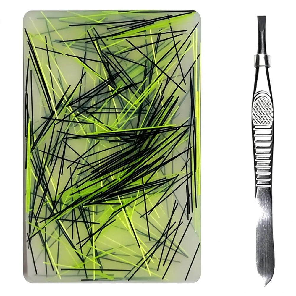 Skin Picking Fidget Toy Silicone Picky Pad Tweezer ADHD Autism Stress Relief Hair Pulling Trichotillomania Peeling Strip