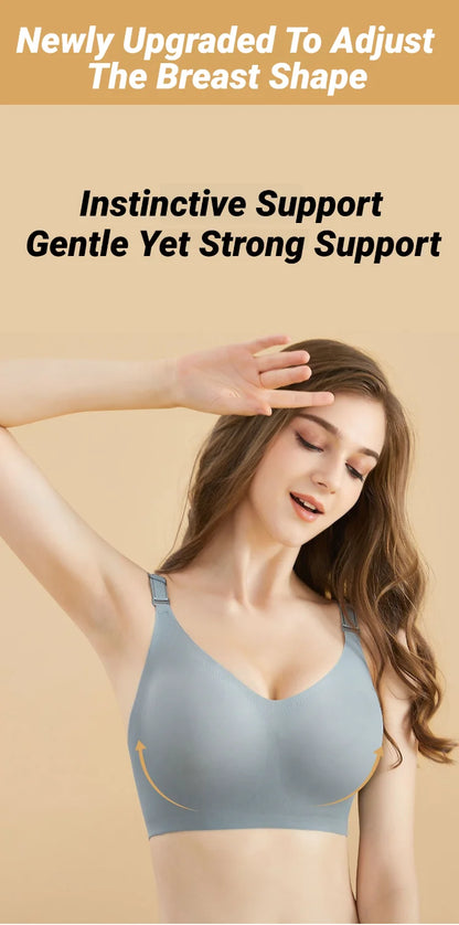 Women'S Seamless Bras Ladies Thin Style Soft Breastfeeding Bra Underwear Comfortable Lingerie Gather Support Plus Size