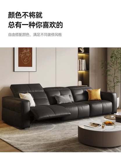 Luxury Couch Reclining Sofas Leather Black Seating Power Office Reclining Sofas Massage Sillas De Escritorio Home Furniture