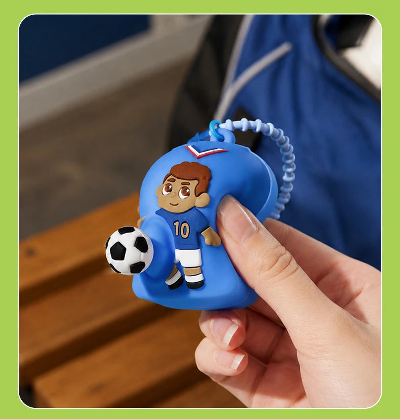 Football Jersey Squeeze Toy Keychain, Sports Star Stress Relief Pendant, Student Schoolbag Decoration, Fan's Small Gift