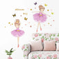 Ballet Girl Vinyl Child Wall Stickers For Baby Kids Room Decoration Adhesive Wallpaper Bedroom Accessories Room Decor Wall Art