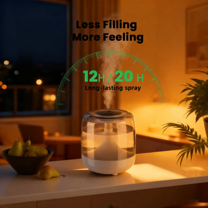 Large spray mute colorful light transparent water tank aromatherapy humidifier indoor portable bedroom air humidifier