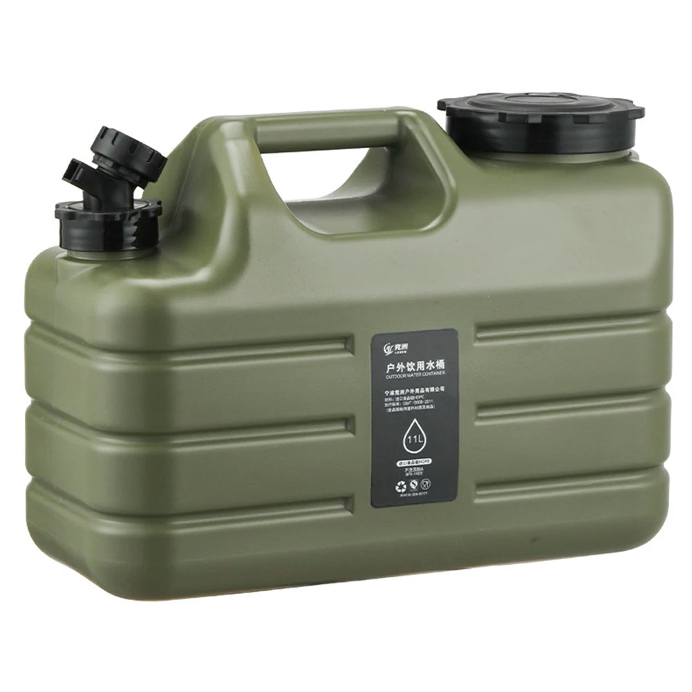 11L Outdoor Water Bin Large Capacity for Camping Fishing Picnic Hiking Portable Drinking Water Canister with Detachable Faucet