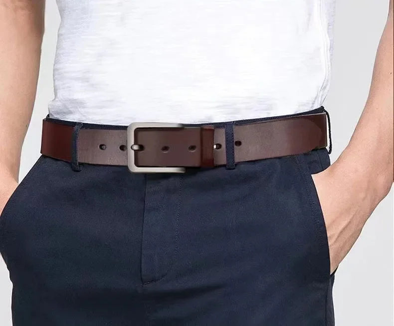 Classic Alloy Pin Adjustable Alloy Buckle Belts for Jeans Unisex Men Women Belt Business PU Leather Belts Waist Straps Belts