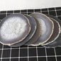 Natural Polished Agate Geode Slab Coaster Crystal Mineral Stone for Home Decor DIY Jewelry Pendant Healing Gift